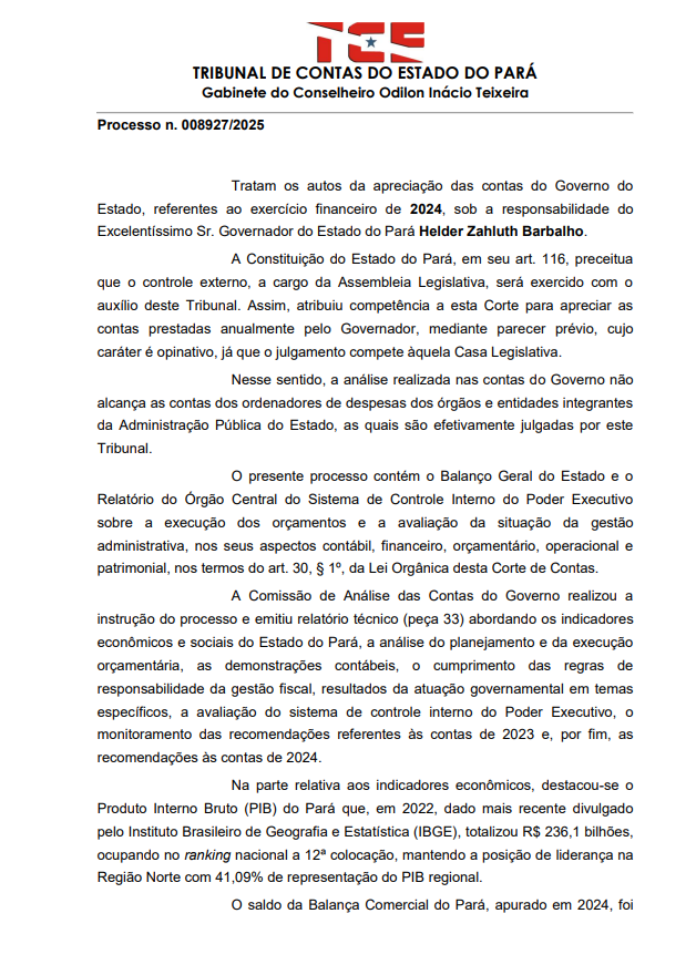 Relatório do Relator